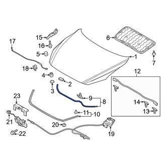 Mazda OE - Front Hood Seal