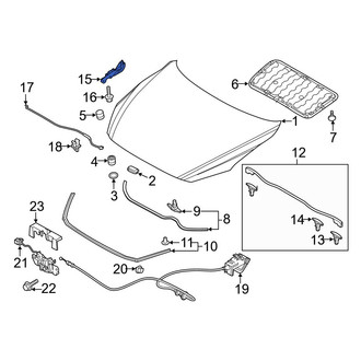 Mazda OE - Front Right Hood Hinge