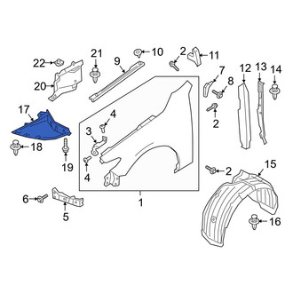 Mazda OE - Front Left Fender Liner Extension