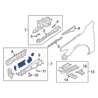 Mazda OE - Front Left Frame Side Member Assembly