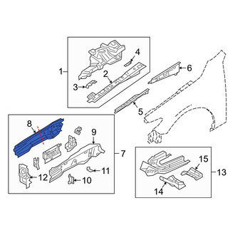 Mazda OE - Front Left Inner Frame Side Member