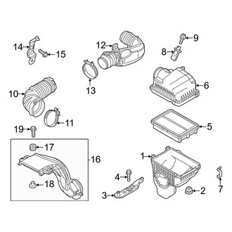 Mazda OE - Engine / Transaxle - Air Intake (Mexico Built), (Y Engine VIN Character)