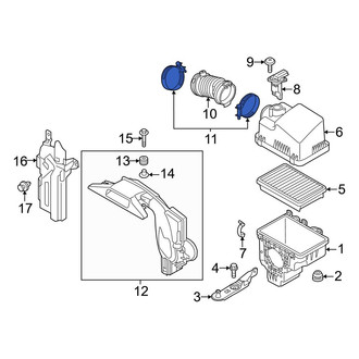 Mazda OE - Engine Air Duct Clamp