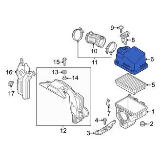 Mazda OE - Upper Air Filter Housing