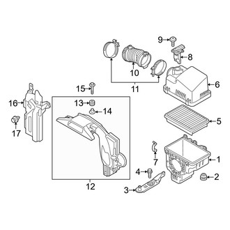 Mazda OE - Engine / Transaxle - Air Intake (Mexico Built), (2.5L)