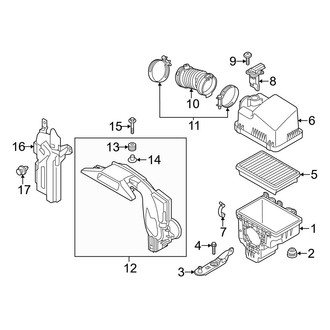 Mazda OE - Engine / Transaxle - Air Intake (Japan Built), (2.0L)