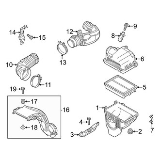 Mazda OE - Engine / Transaxle - Air Intake (Japan Built), (Y Engine VIN Character)
