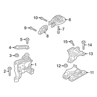 Mazda OE - Engine / Transaxle - Engine & Transmission Mounting (2.0L)
