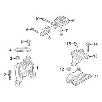 Mazda OE - Engine / Transaxle - Engine & Transmission Mounting (2.5L)