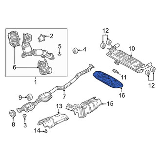 Mazda OE - Rear Exhaust Muffler Heat Shield