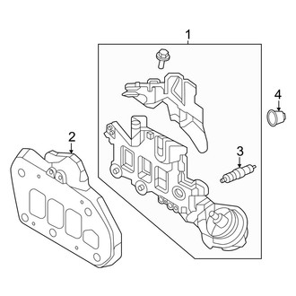 Mazda OE - Exhaust System - Manifold (Mexico Built)