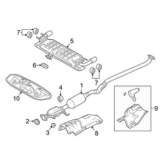 Mazda OE - Exhaust System - Exhaust Components (Mexico Built)