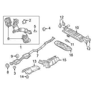 Mazda OE - Exhaust System - Exhaust Components (Mexico Built)