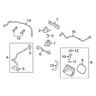 Mazda OE - Emission System - Emission Components (Front Components)