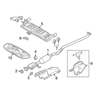 Mazda OE - Exhaust System - Exhaust Components (Mexico Built)