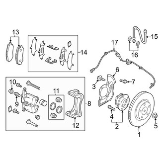 Mazda OE - Front Suspension - Brake Components (Japan Built)