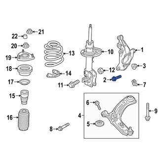 Mazda OE - Lower Steering Knuckle Bolt