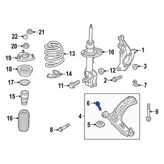 Mazda OE - Front Forward Suspension Control Arm Bolt