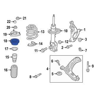 Mazda OE - Front Upper Suspension Strut Bearing