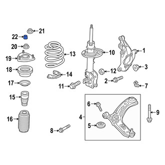 Mazda OE - Suspension Strut Mount Cap