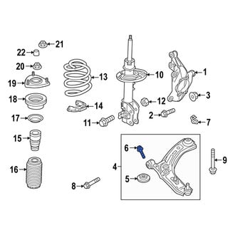 Mazda OE - Front Forward Suspension Control Arm Bolt