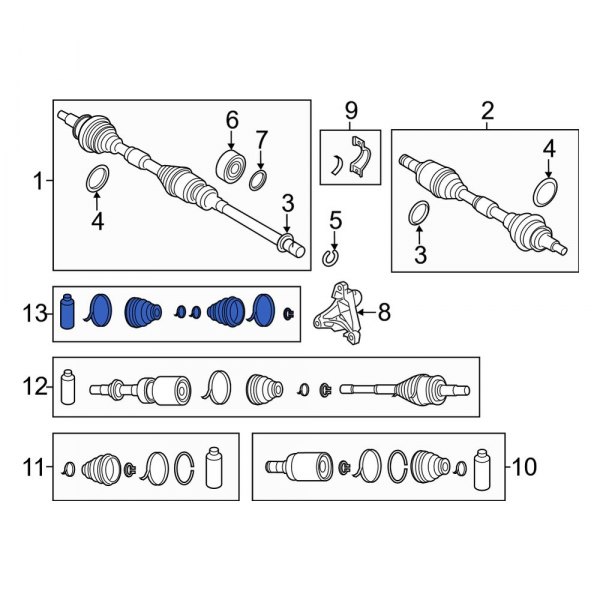 CV Joint Boot Kit