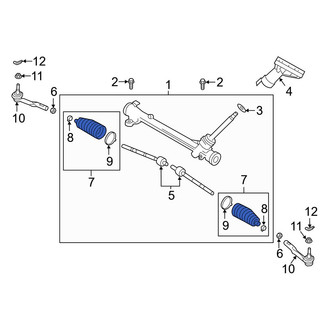 Mazda OE - Rack and Pinion Bellows