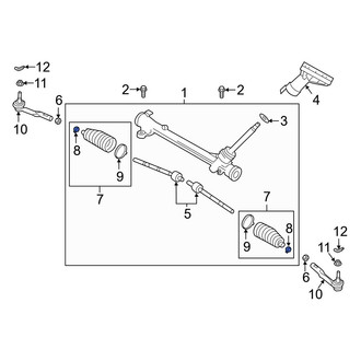 Mazda OE - Front Outer Rack and Pinion Bellows Clamp