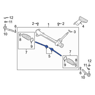 Mazda OE - Right Outer Steering Tie Rod End