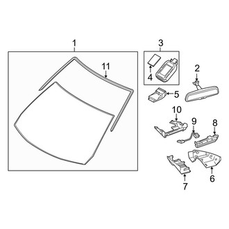 Mazda OE - Windshield - Glass