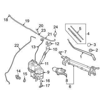 Mazda OE - Windshield - Wiper & Washer Components (Japan Built)