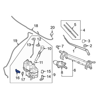 Mazda OE - Windshield Washer Pump