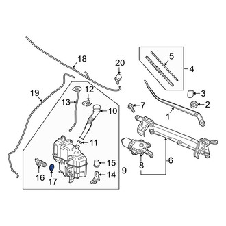 Mazda OE - Windshield Washer Pump Grommet