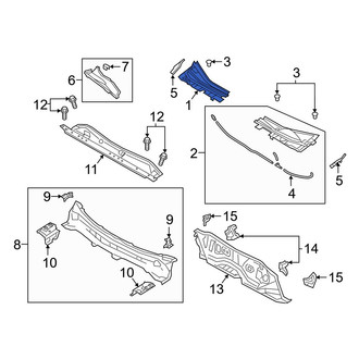 Mazda OE - Front Right Cowl Cover