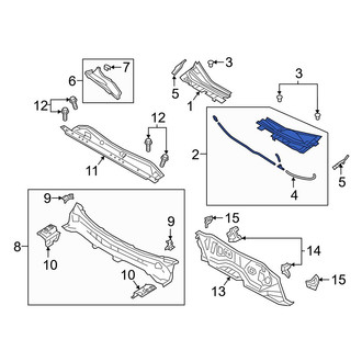 Mazda OE - Front Left Cowl Cover