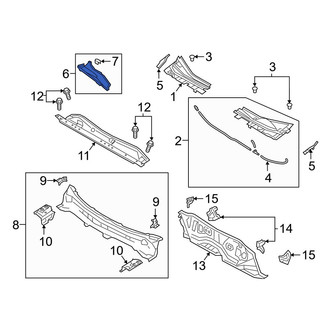 Mazda OE - Front Center Cowl Cover