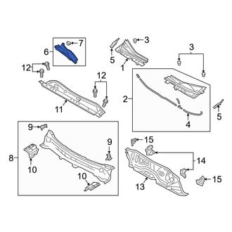 Mazda OE - Front Center Cowl Cover