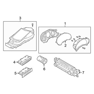 Mazda OE - Instrument Panel - Cluster & Switches (Japan Built), (Base / Preferred / Premium / Select)