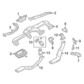 Mazda OE - Instrument Panel - Ducts (Mexico Built), (Base / Preferred / Premium / Select Sedan)