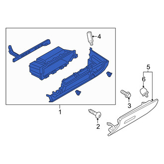 Mazda OE - Front Glove Box Assembly