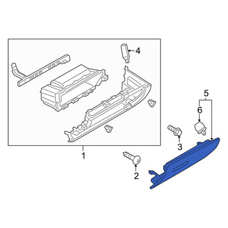 Mazda OE - Front Glove Box Door