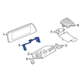 Mazda OE - Left Radio Bracket