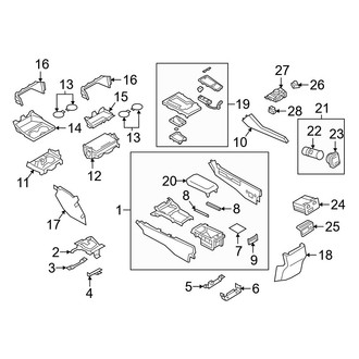 Mazda OE - Center Console (Japan Built, Console & Components)