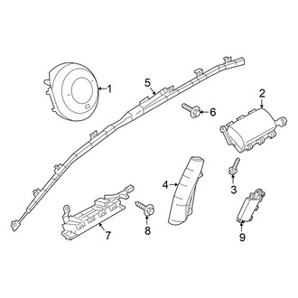 Mazda OE - Restraint Systems - Air Bag Components (Air Bags, Mexico Built), (Base / Preferred / Premium / Select Sedan)