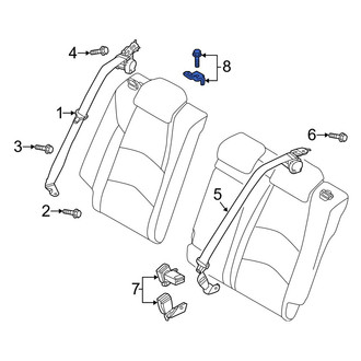 Mazda OE - Rear Seat Belt Anchor Plate Cover