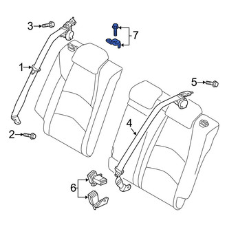 Mazda OE - Rear Seat Belt Anchor Plate Cover