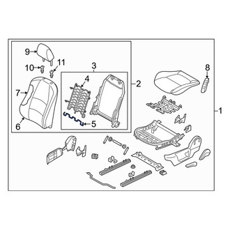 Mazda OE - Front Right Lower Seat Back Cushion Spring