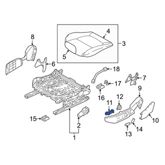 Mazda OE - Front Left Power Seat Switch