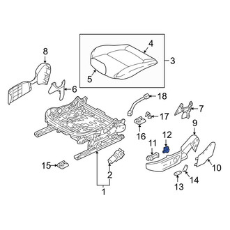 Mazda OE - Front Left Seat Lumbar Switch
