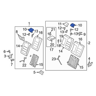 Mazda OE - Rear Outer Headrest